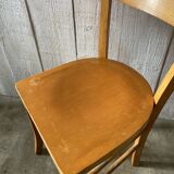 Set of 4 mismatched bistro chairs