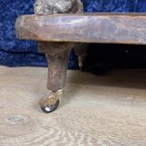 20th century folk art work: Rare serving cart