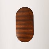 Table extensible arrondie en palissandre danois, années 1950/60