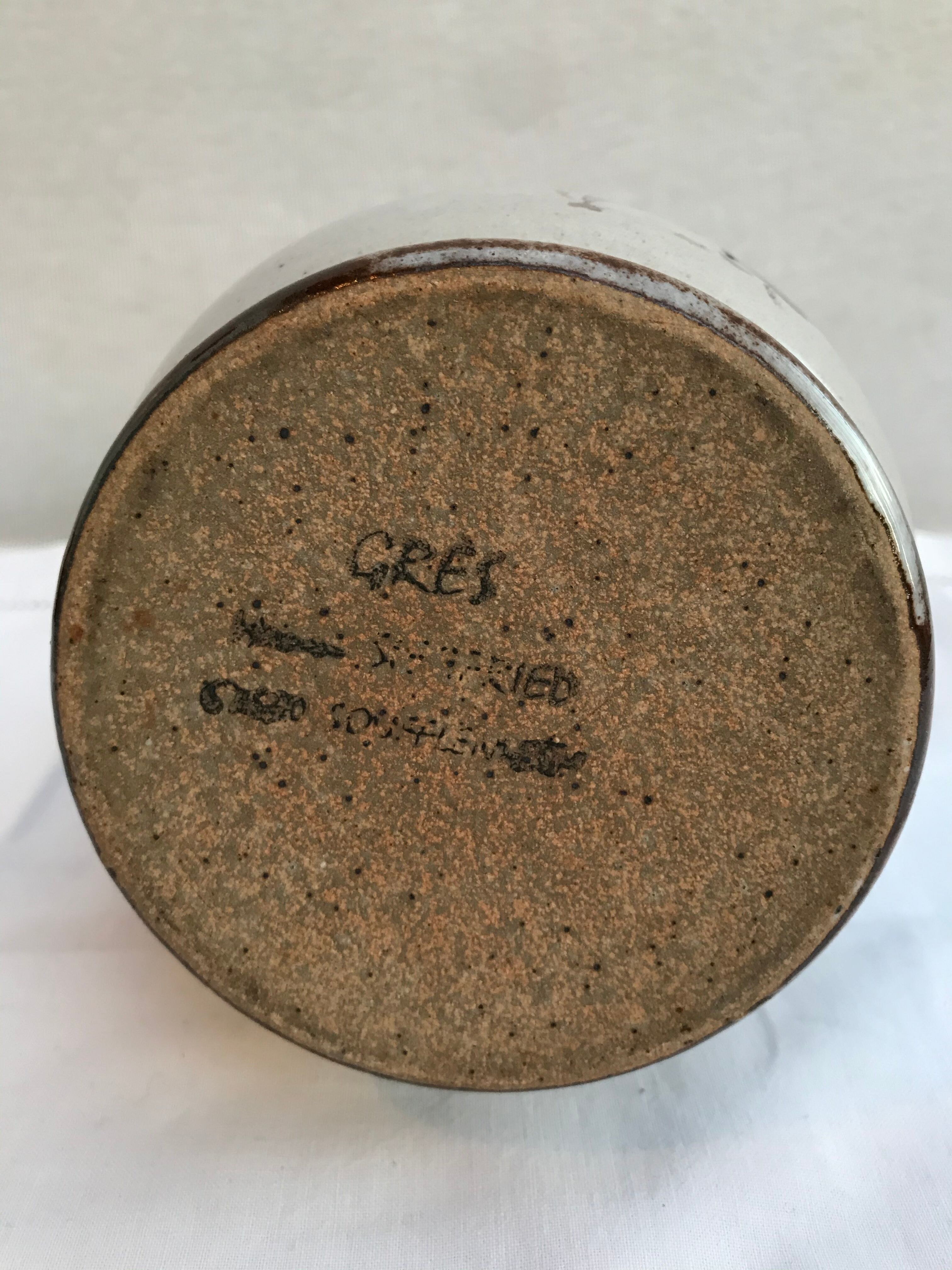 Former pitcher enamelled sandstone