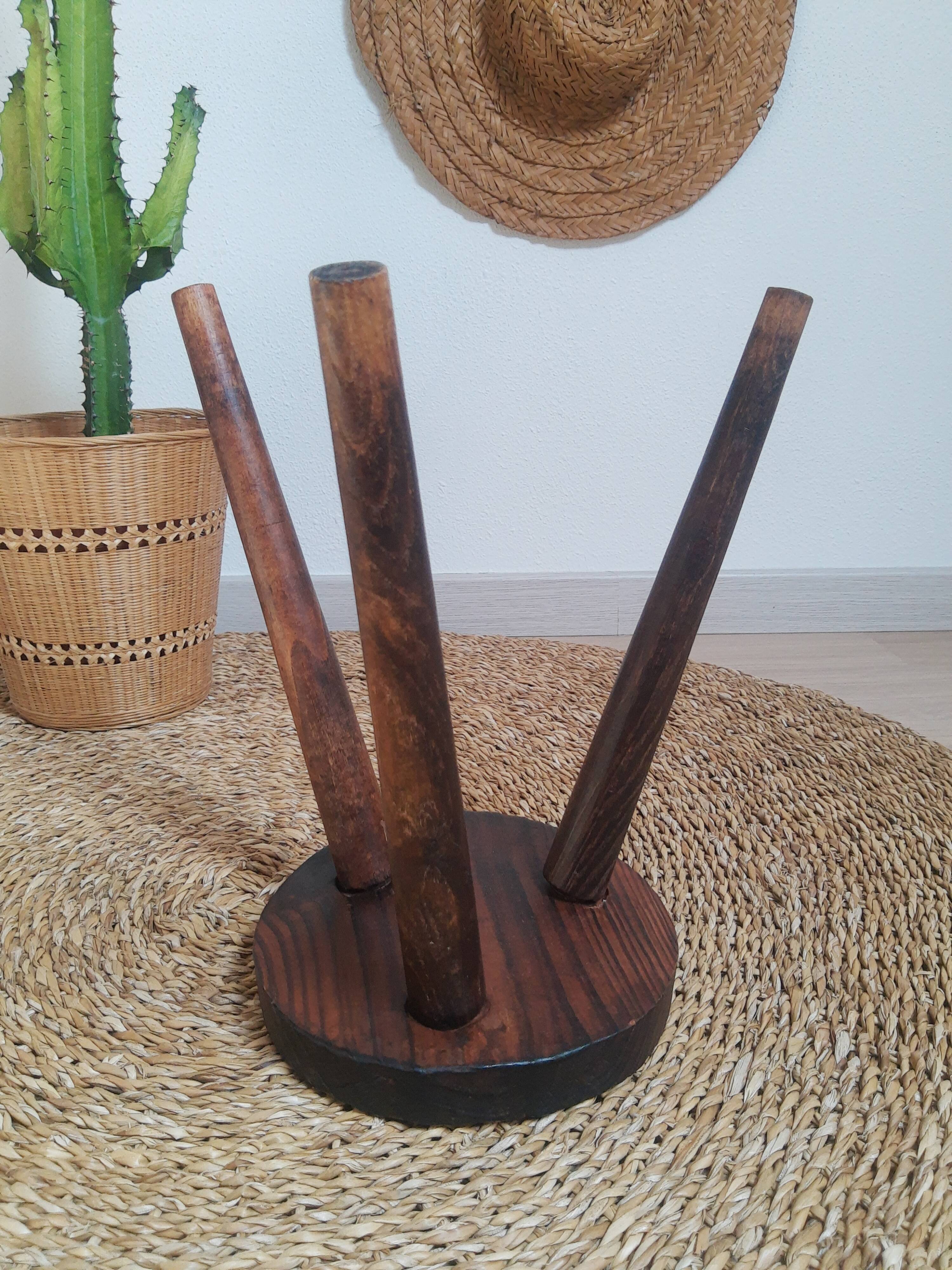 Vintage tripod campaign stool