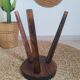Tabouret de campagne tripode vintage