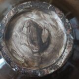 Coupe saladier céramique terre cuite émaillée terre mêlée XXème