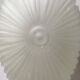 Vintage oval frosted glass ceiling light