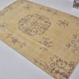 Neutral Oushak Vintage Carpet sku1833
