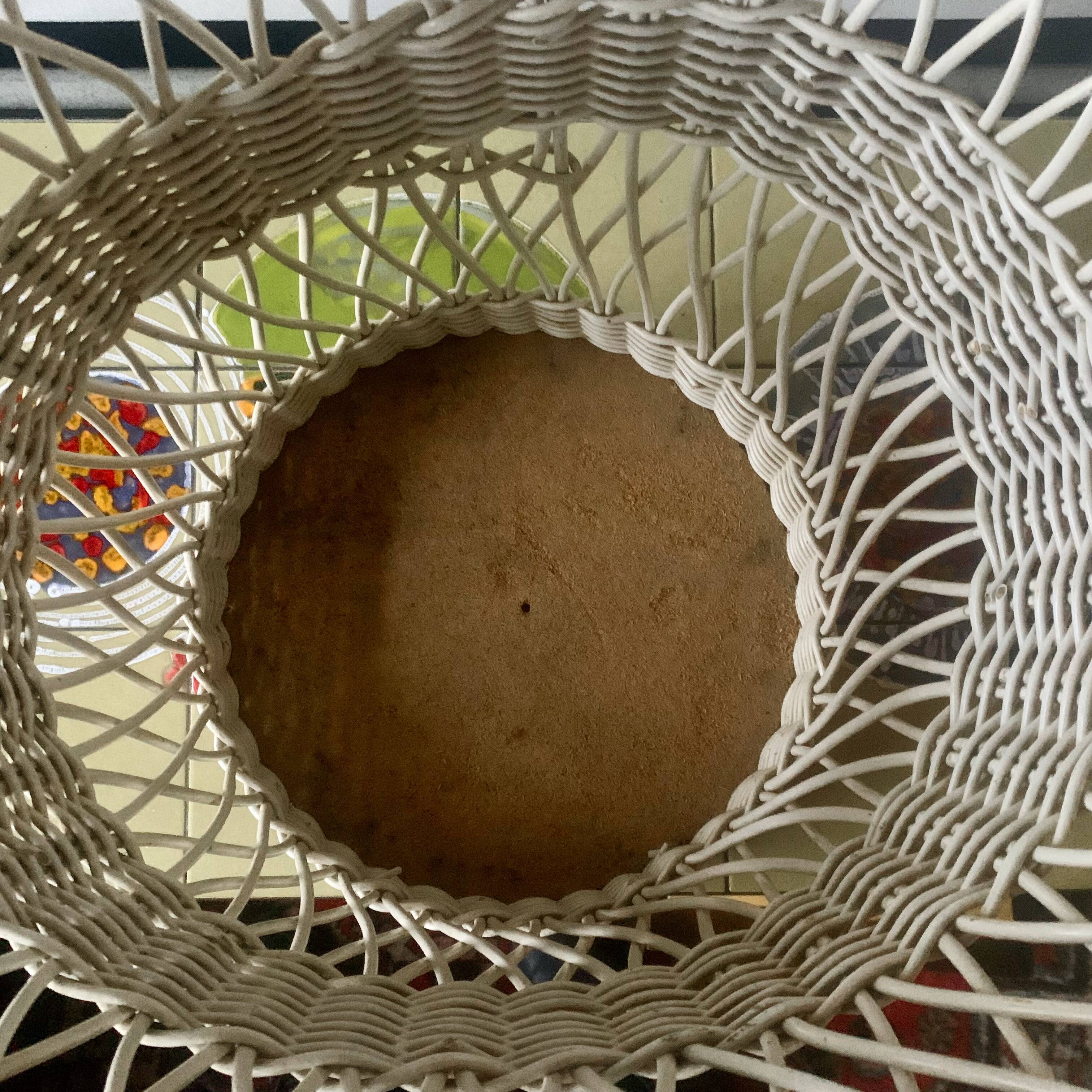 Large vintage wicker basket -