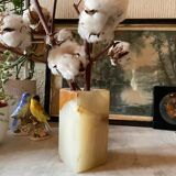 Rectangular alabaster vase