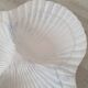 Caugant style 3 shell appetizer dish in Portuguese ceramic
