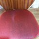 Lot of 4 chairs 1960s skai red compass feet