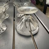 6 coupes à champagne cristal Baccarat model Talleyrand