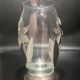 Glass and pewter vase