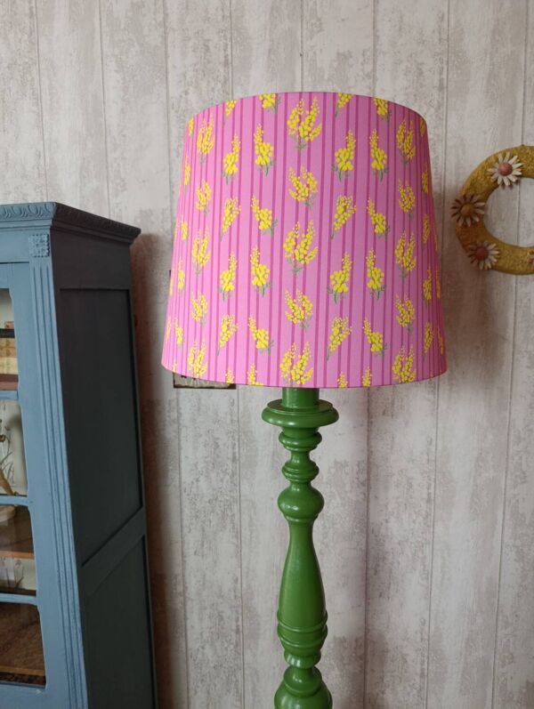 Lampe sur pied Bambou et Mimosa