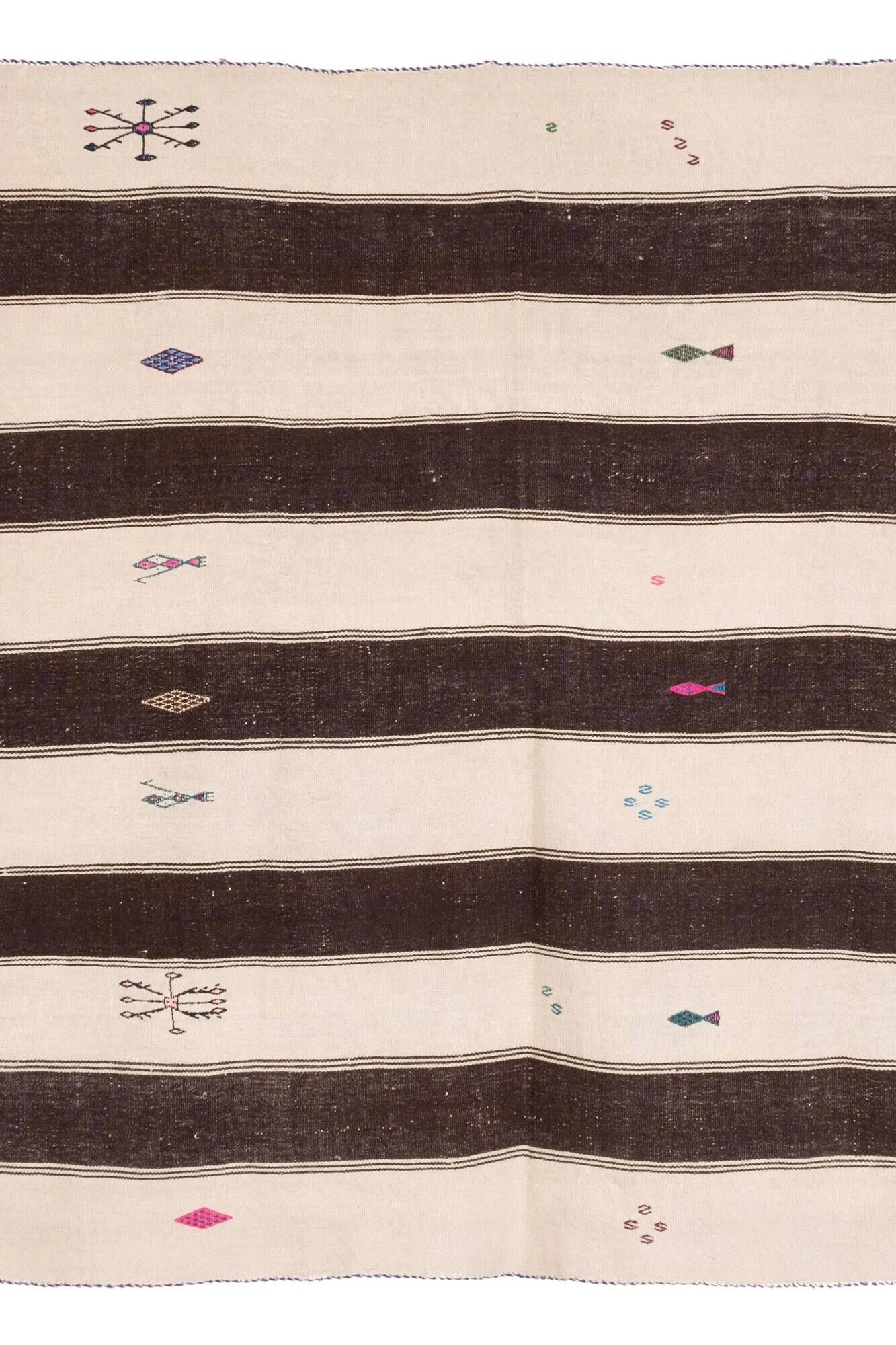 Kilim turc vintage tissé main 177x345 cm