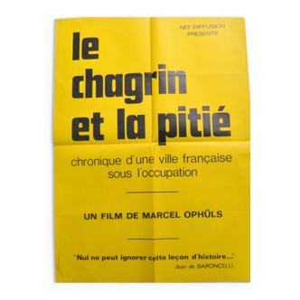 Affiche de cinéma "le chagrin et la pitié"