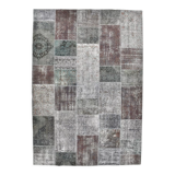 8x11 Handmade Wool Vintage Rug 354x251Cm