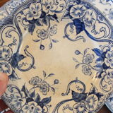6 Creil and Montereau dessert plates Flora service