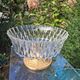 Very nice glass fruit bowl on a brass stand in very good condition.