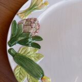 Plat de service barbotine