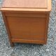 Vintage 1950s oak chest with compass feet