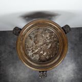 Carved selette with chimera decoration