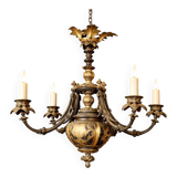 antique chandelier from the time of Napoleon III, dating from the second half of the 19th century