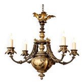 lustre ancien époque Napoléon III, datant de la seconde moitié du XIXᵉ