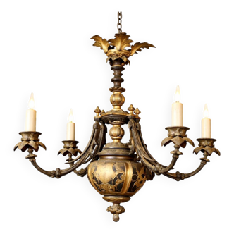 antique chandelier from the time of Napoleon III, dating from the second half of the 19th century