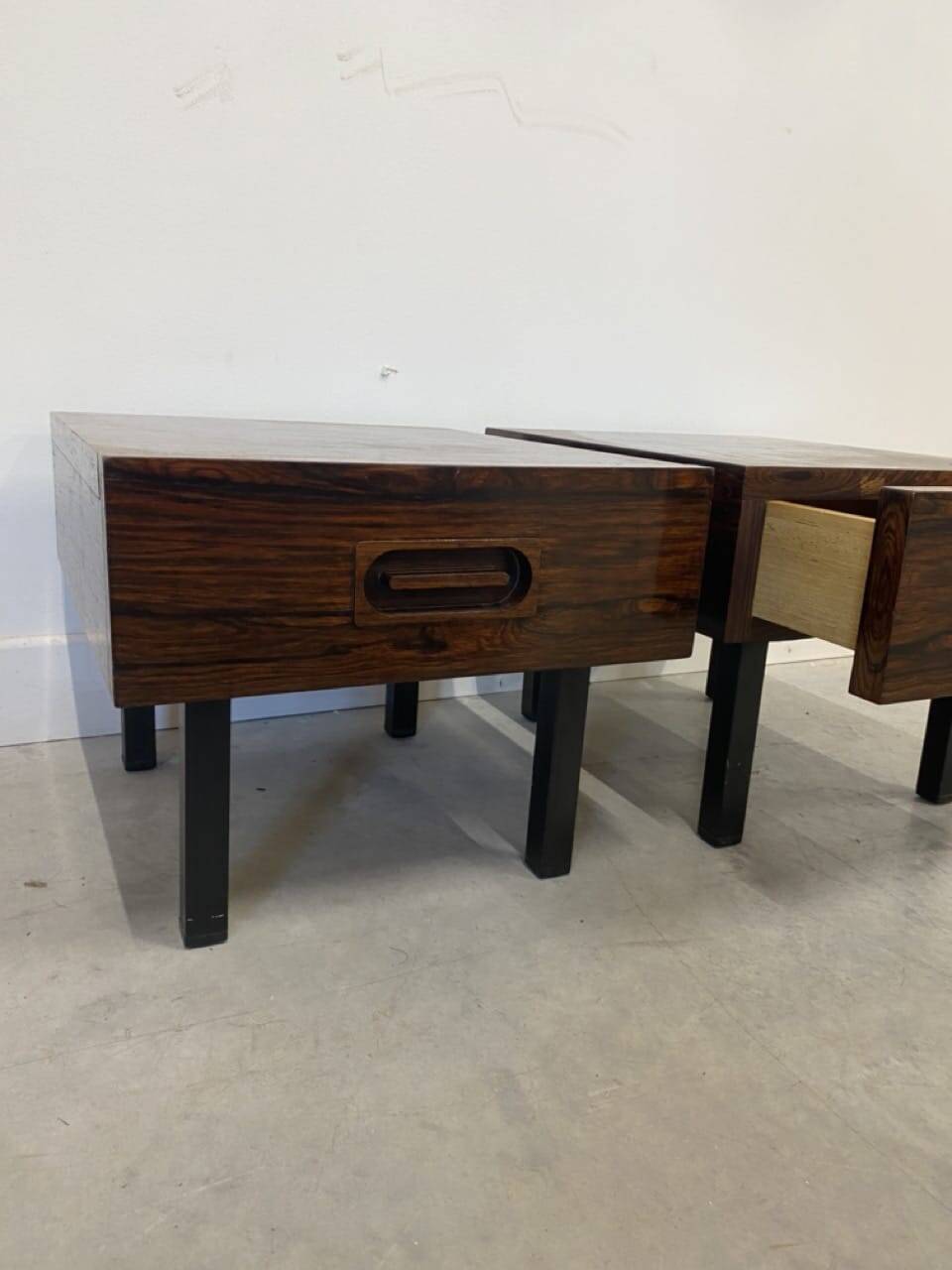 Pair of vintage Scandinavian bedside tables