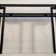 Magnificent console design by Pierre Vandel Paris 1970s black lacquered.