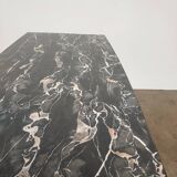 Marble effect Formica coffee table - flared legs