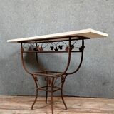Art Deco period wrought iron console circa 1920