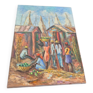 Huile sur toile école