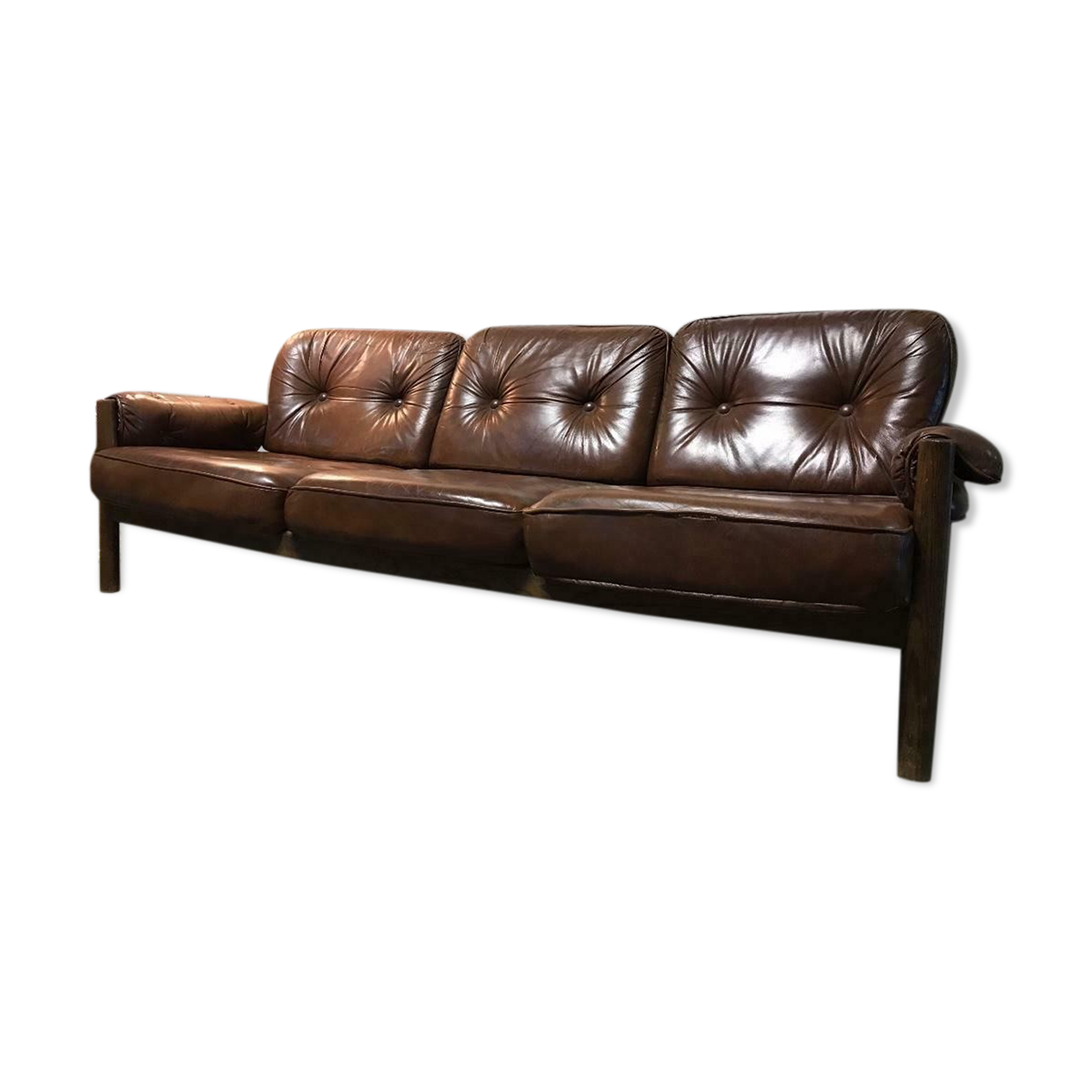 Vintage leather seat sofa