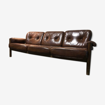 Canapé siège en cuir vintage