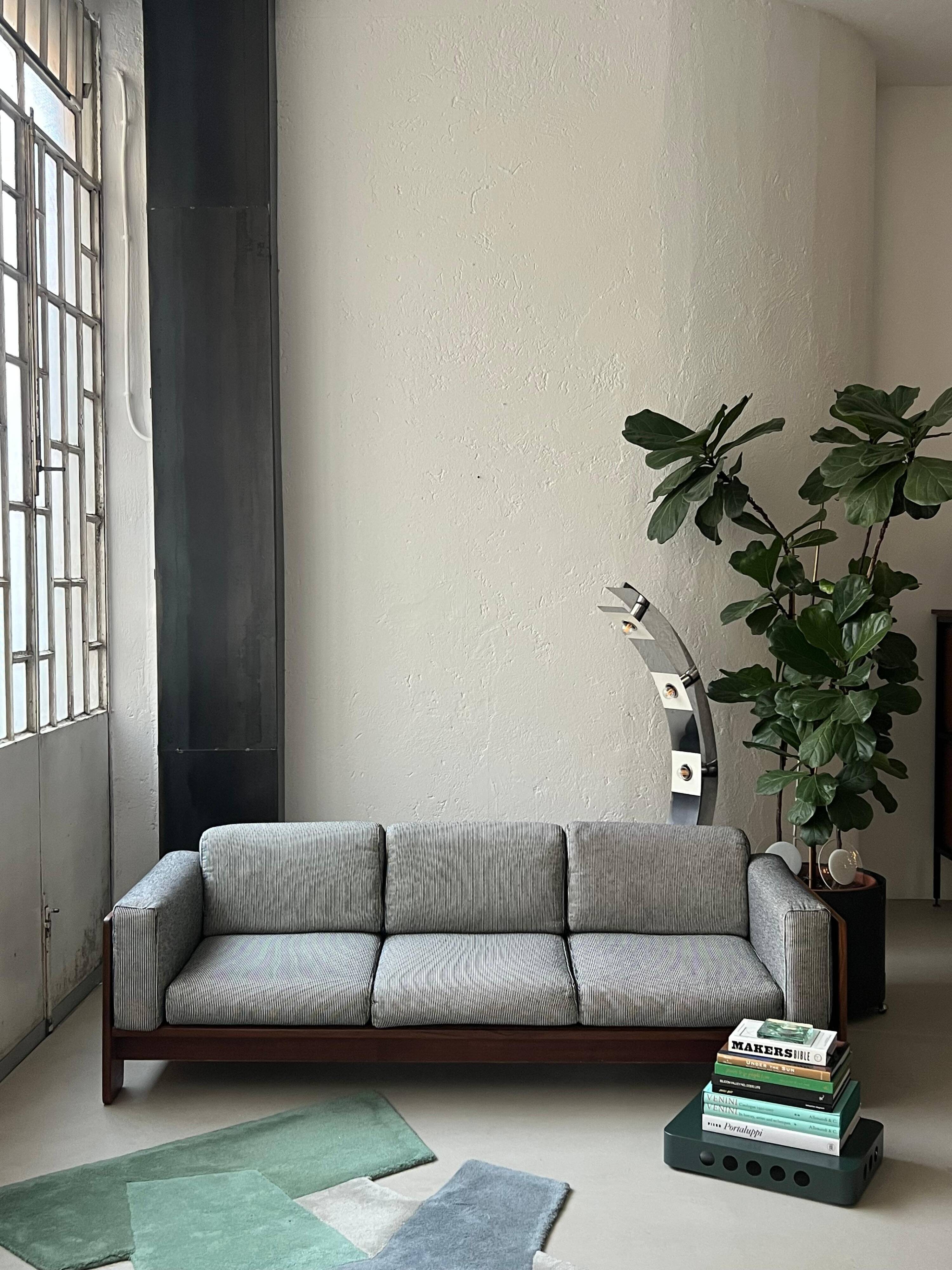 Sculptural Mid Century Bastiano sofa by Afra and Tobia Scarpa, Made in Italy