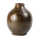 Art deco french dinanderie brass evolution vase by Paul Louis Mergier