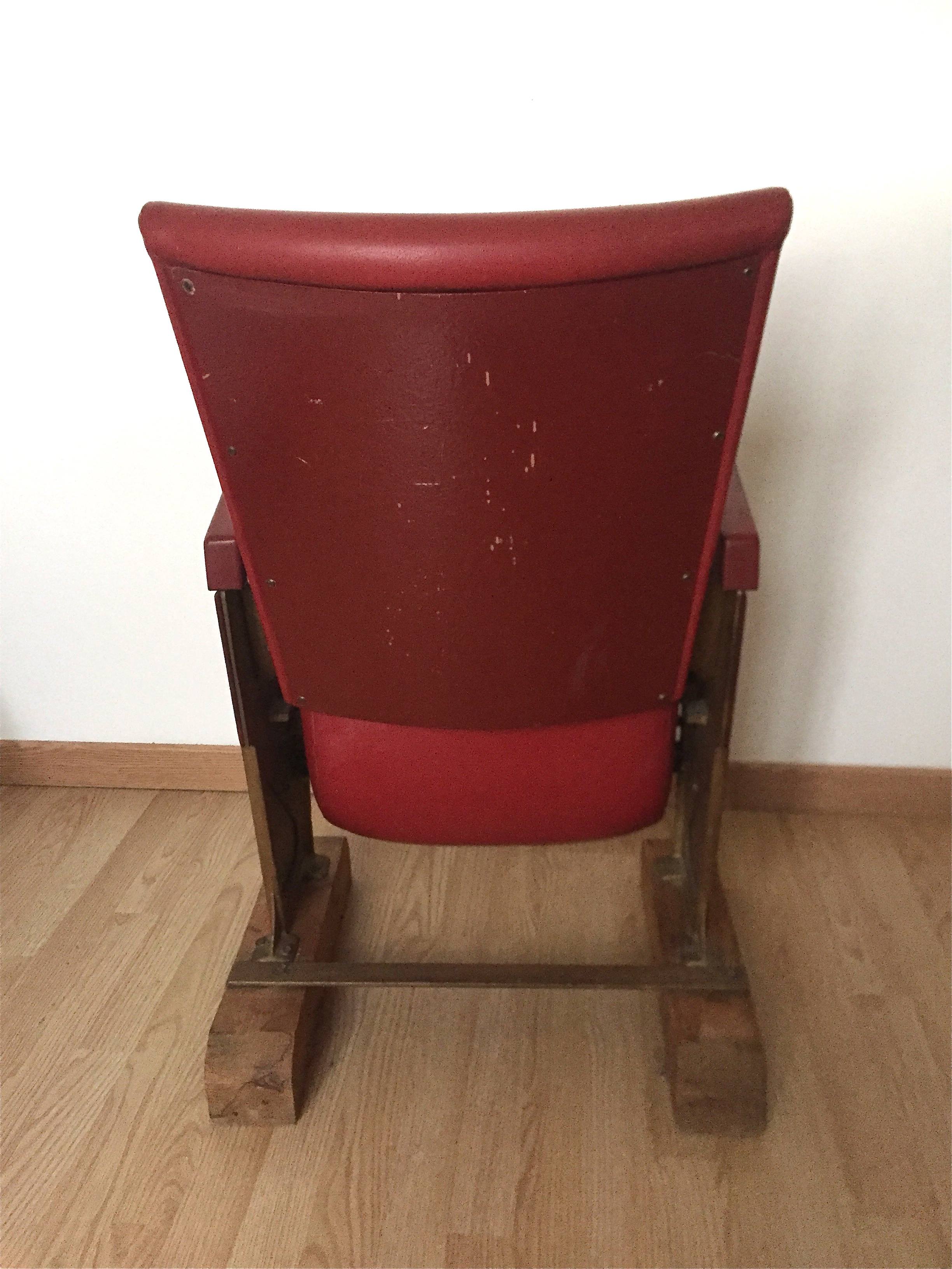 Vintage theatre armchair 40