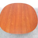 Teak 'Super-Circular' table by Piet Hein & Bruno Mathsson for Fritz Hansen, 1974