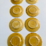 Barbotines: Ceramic dessert service from Sarreguemines.