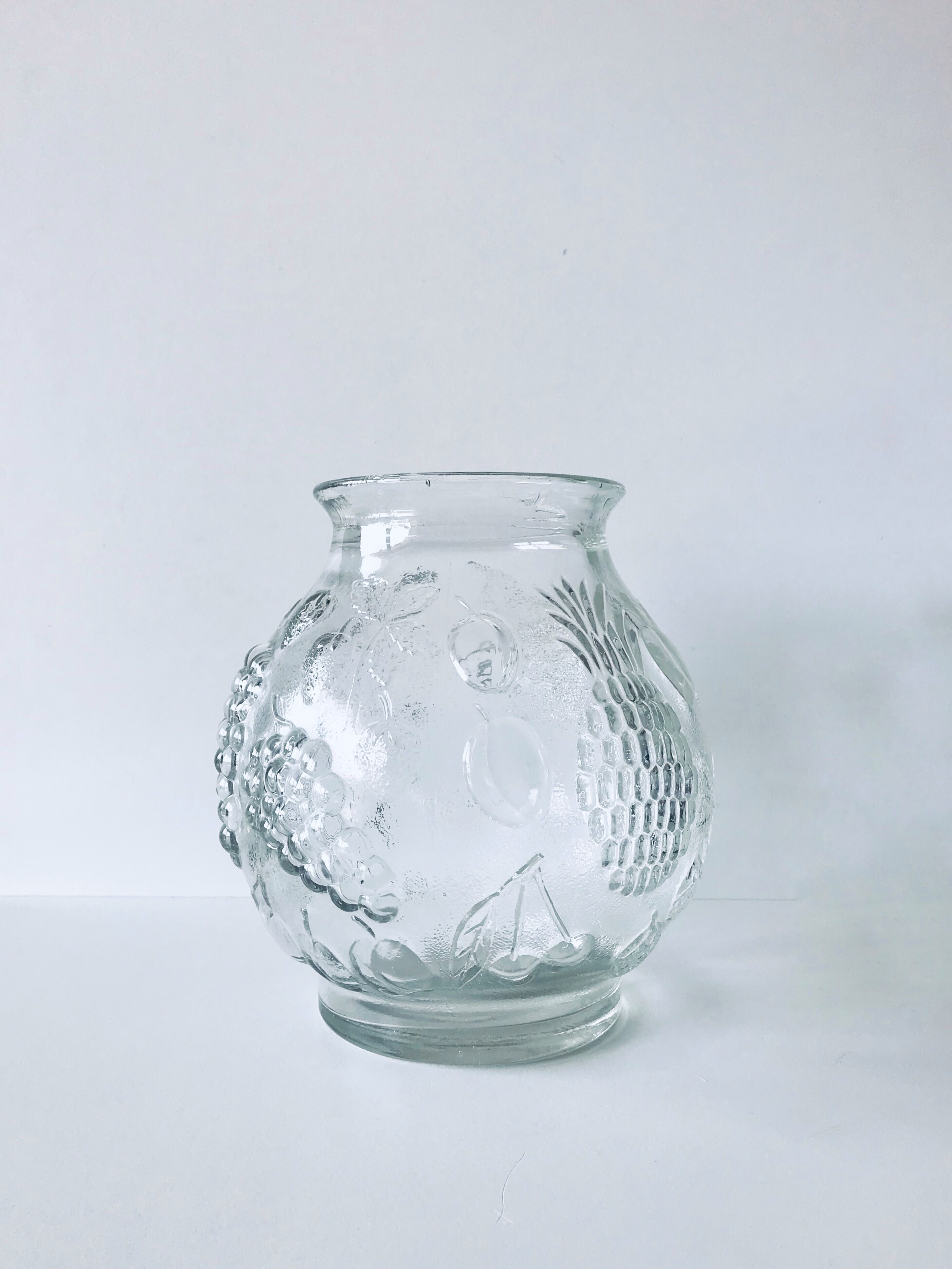Glass vase tutti frutti