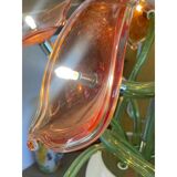 Contemporary flowers murano glass cascade chandelier