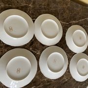 Lot de 6 assiettes à désert Porcelaine de Limoges
