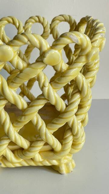 Vintage Braided Cache-Pot