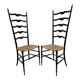 Chaises échelle Paolo Buffa pour Chiavari, Italie années 1950