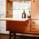 Scandinavian teak cabinet bar with integrated secretary, 1960s.