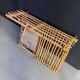 Wall-mounted bamboo coat rack