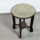 Amsterdam School Art Deco occasional table with copper top