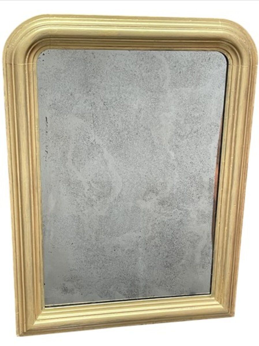 Miroir Louis Philippe en bois doré, début du 20ème siècle