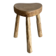 Tripod stool in light solid wood