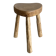 Tripod stool in light solid wood